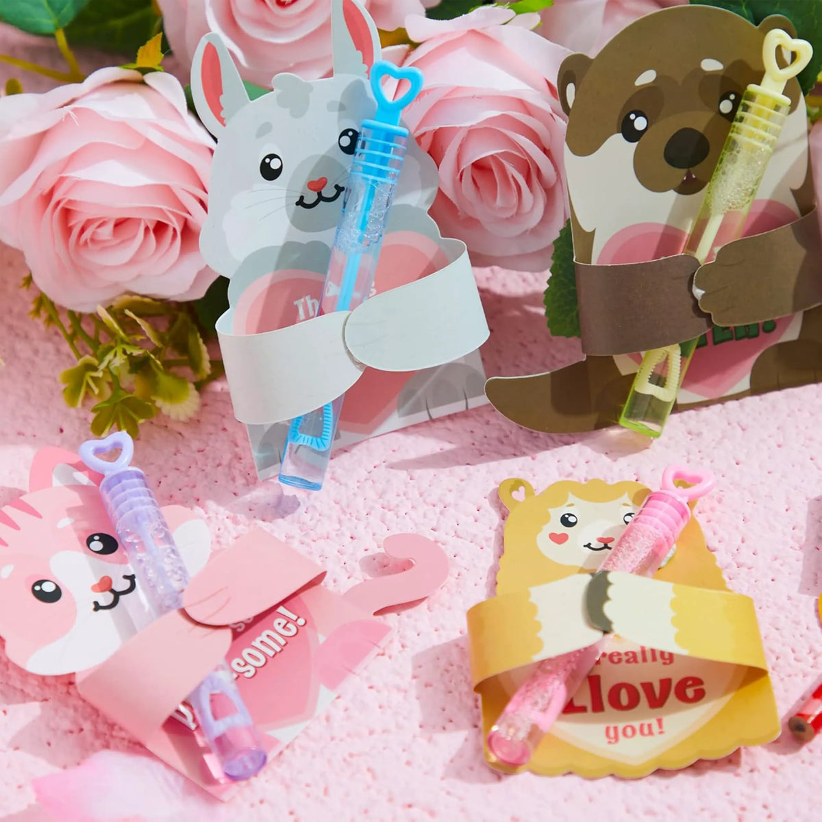 JOYIN 48 Pack Valentine's Day Greeting Cards with Candy Holders for Kids, Holiday Rewards and Prizes