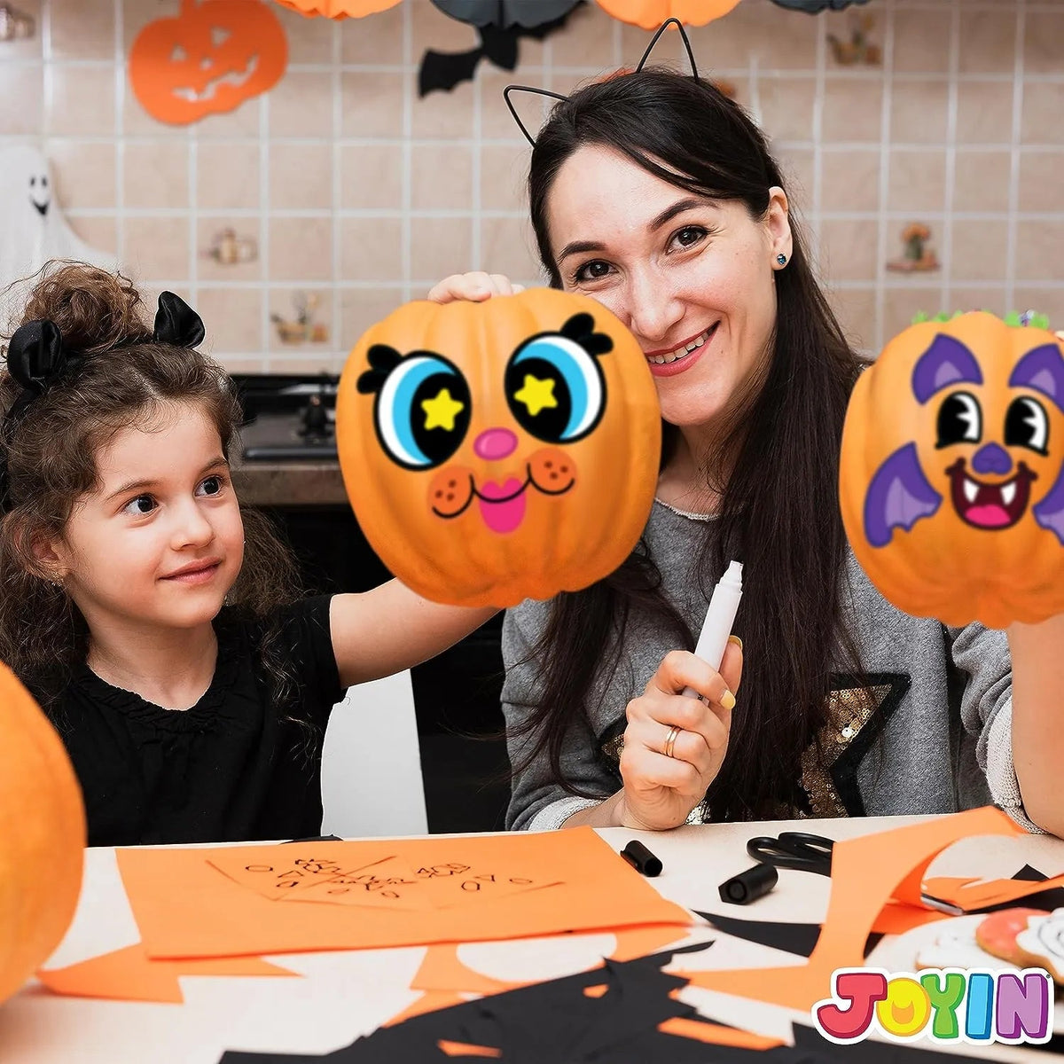 JOYIN 60-Pack Halloween Pumpkin Stickers
