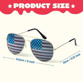 JOYIN Patriotic Sunglasses with Tri-Color Frames, 3 Pack for July 4th