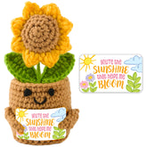 JOYIN Mini Sunflower Doll with Card, Funny Gift for Mom and Dad