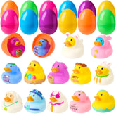 Joyin 12-Pack Prefilled Easter Eggs with Rubber Ducks