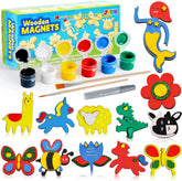 12 Wooden Magnets - Klever Kits