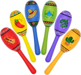 Mini Wooden Fiesta Maracas - Set of 24