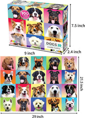 Multicolor Dog Puzzle, 300 Pieces