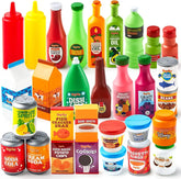 Play Food Grocery Cans, 30 Pieces