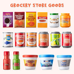 Play Food Grocery Cans, 30 Pieces