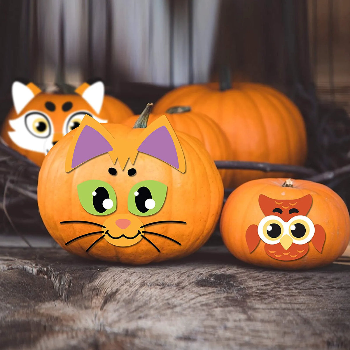 Pumpkin Foam Stickers - 18 Pack