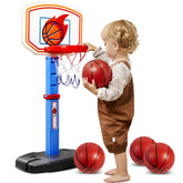 Toddler Basketball Arcade Game Set - Adjustable Hoop with 4 Balls