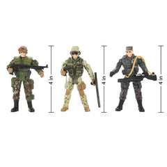 12Pcs Military Action Figure Valentines Cards for Kids Classroom Exchange Gifts