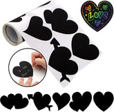 Valentine's Day Heart-Shaped Scratch-Off Sticker Roll Gift Cards