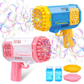 Sloosh 2-Pack Bubble Machine - Bazooka Rocket Bubble Gun Toy for Kids Ages 4-8, Adults, Party Favors, Summer, Wedding, Easter