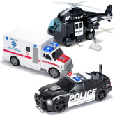 City Hero Police Vehicle Toy Set (3-Pack)