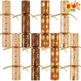 8-Piece Thanksgiving Cracker Set in Gold Theme