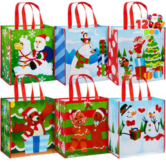 Tote Bags, 6 Designs, 12 Pieces