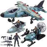 Camouflage Military Toy Set for Land and Air