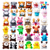 36-Piece Mini Plush Animal Toy Set (2.5-3 Inches, No Egg Shells)