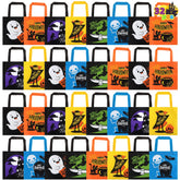 Halloween Non-Woven Colorful Tote Gift Bags (32-Pack)