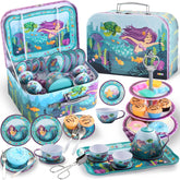 Mermaid Pretend Play Tin Teapot Set