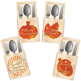 36-Piece Thanksgiving Decorative Utensil Holder