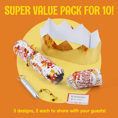 10-Piece Thanksgiving Cracker Set - Classic Design