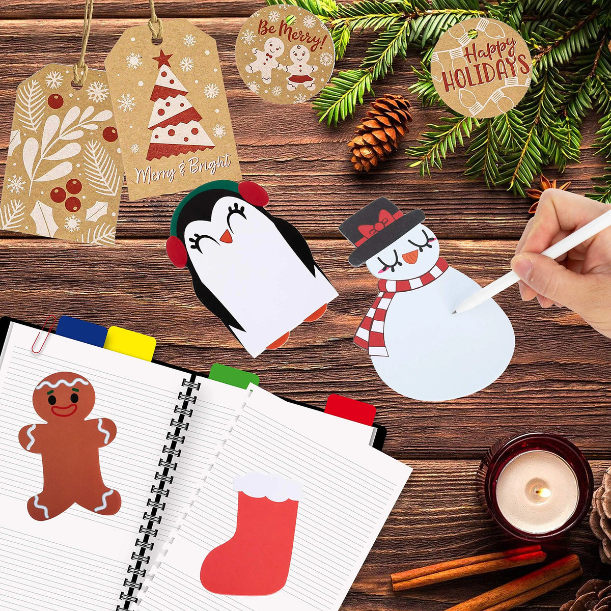 24-Pack Christmas Character Notepads