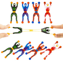 28 Sticky Climbing Ninjas with Kids Valentine's Cards for Valentine Party Favors