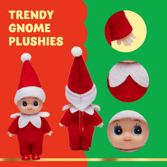 2 Red Tiny Christmas Dolls