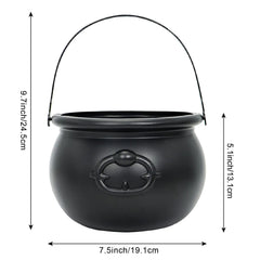 Large Black Halloween Cauldron
