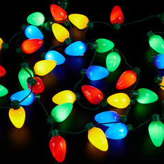6-Pack Christmas Necklace with 12 Light Bulbs