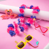 Luau Leis with Glasses, 24 Pack
