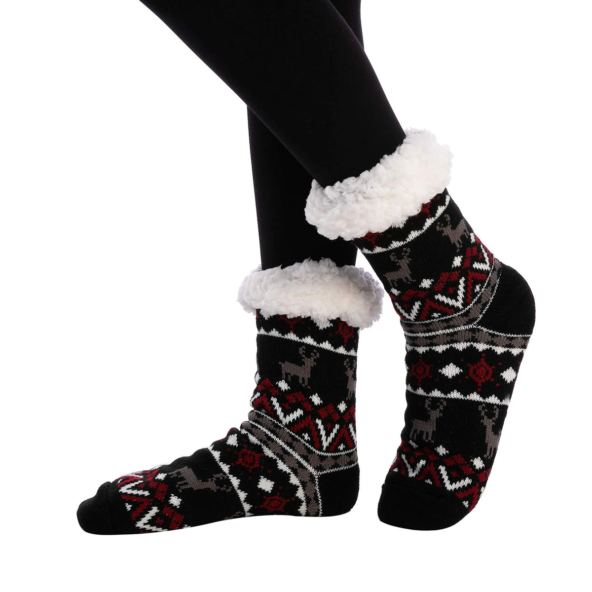 4-Piece Premium Fleece Crew Socks