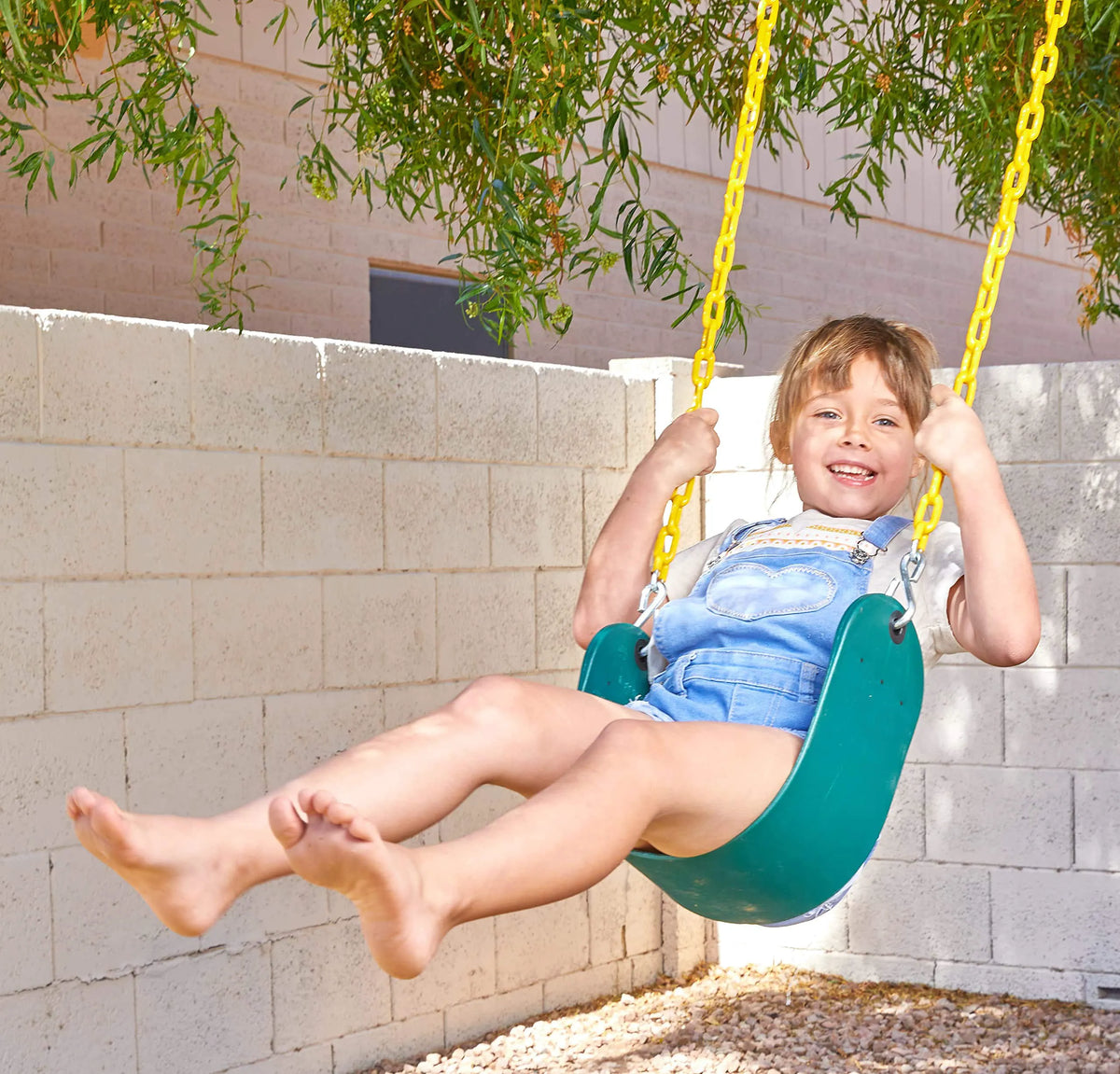 TURFEE Green Swing Seat with 66-Inch Chain