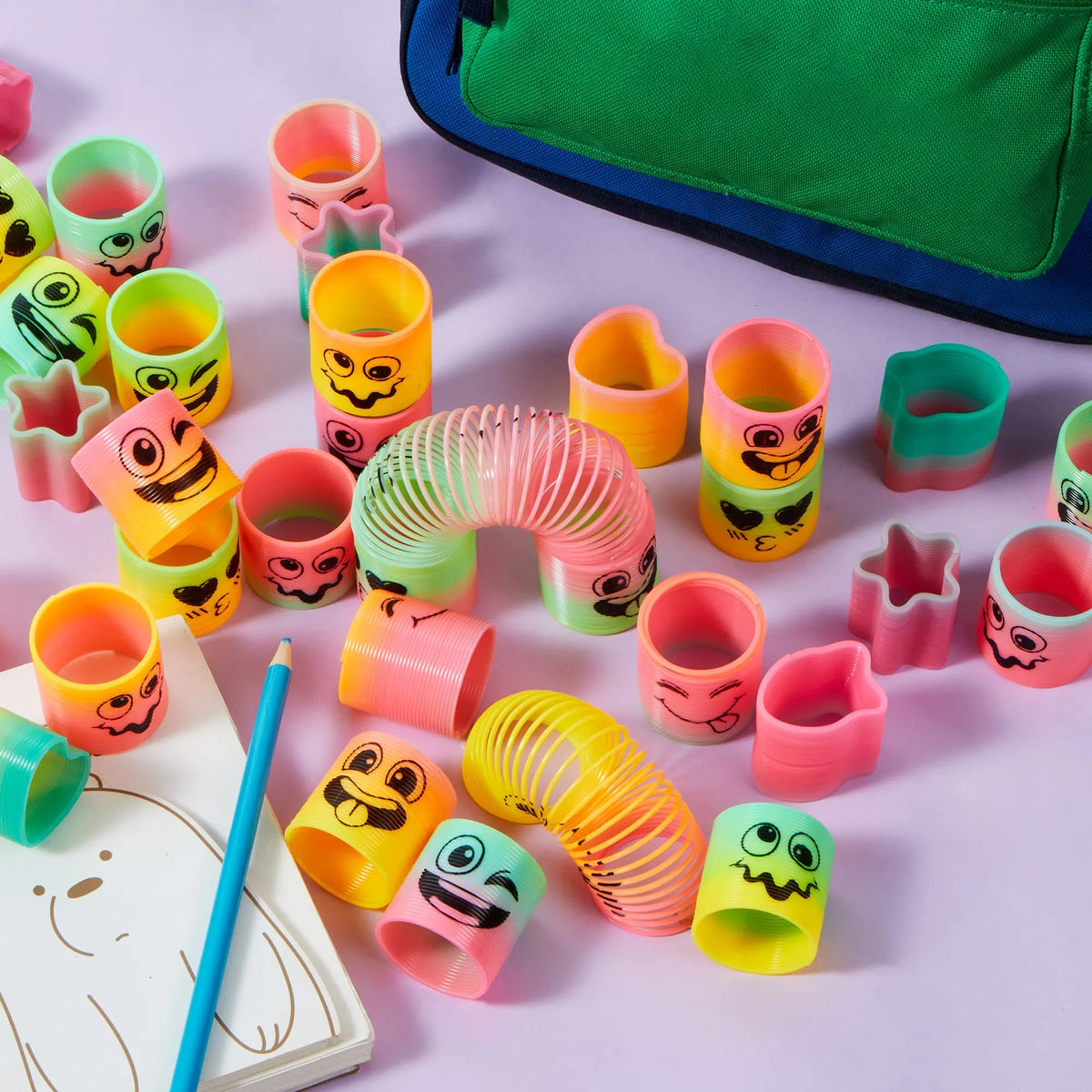 60-Pack Mini Spring Toy Party Favors
