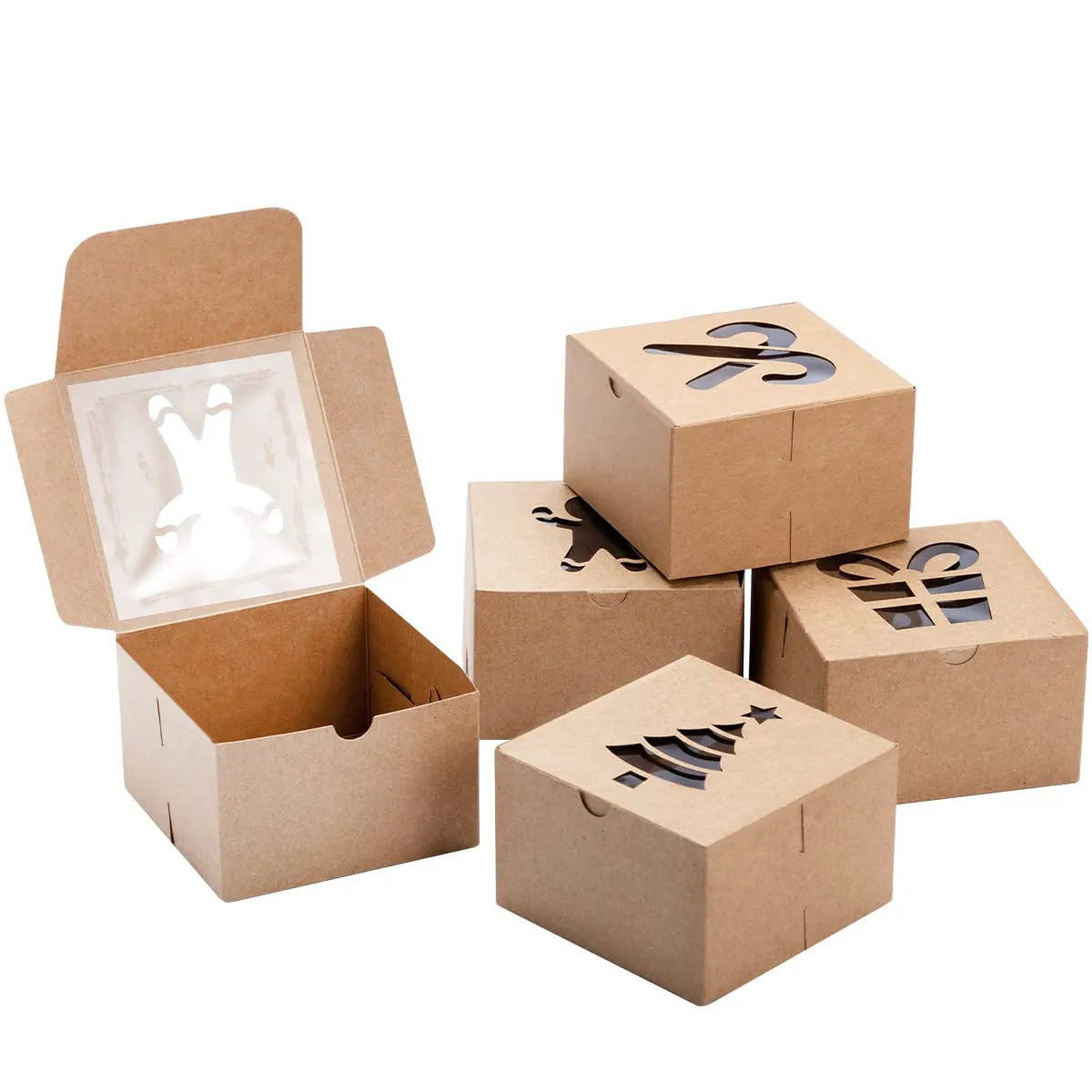 Brown Kraft Cookie Boxes (36 Pack)