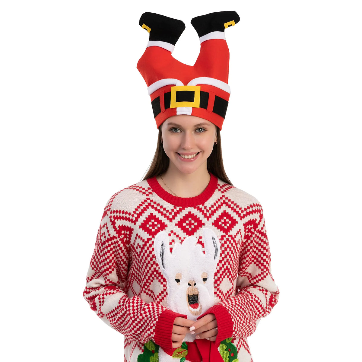 3-Piece Christmas Santa Pants and Hat Set