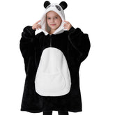 Kids' Sherpa Wearable Blanket - Panda Shape