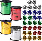 Curling Ribbons - 30 Bows, 4 Pack