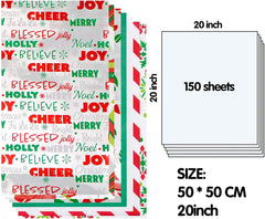 Christmas Hologram & Print Tissue Paper for Gift Wrapping