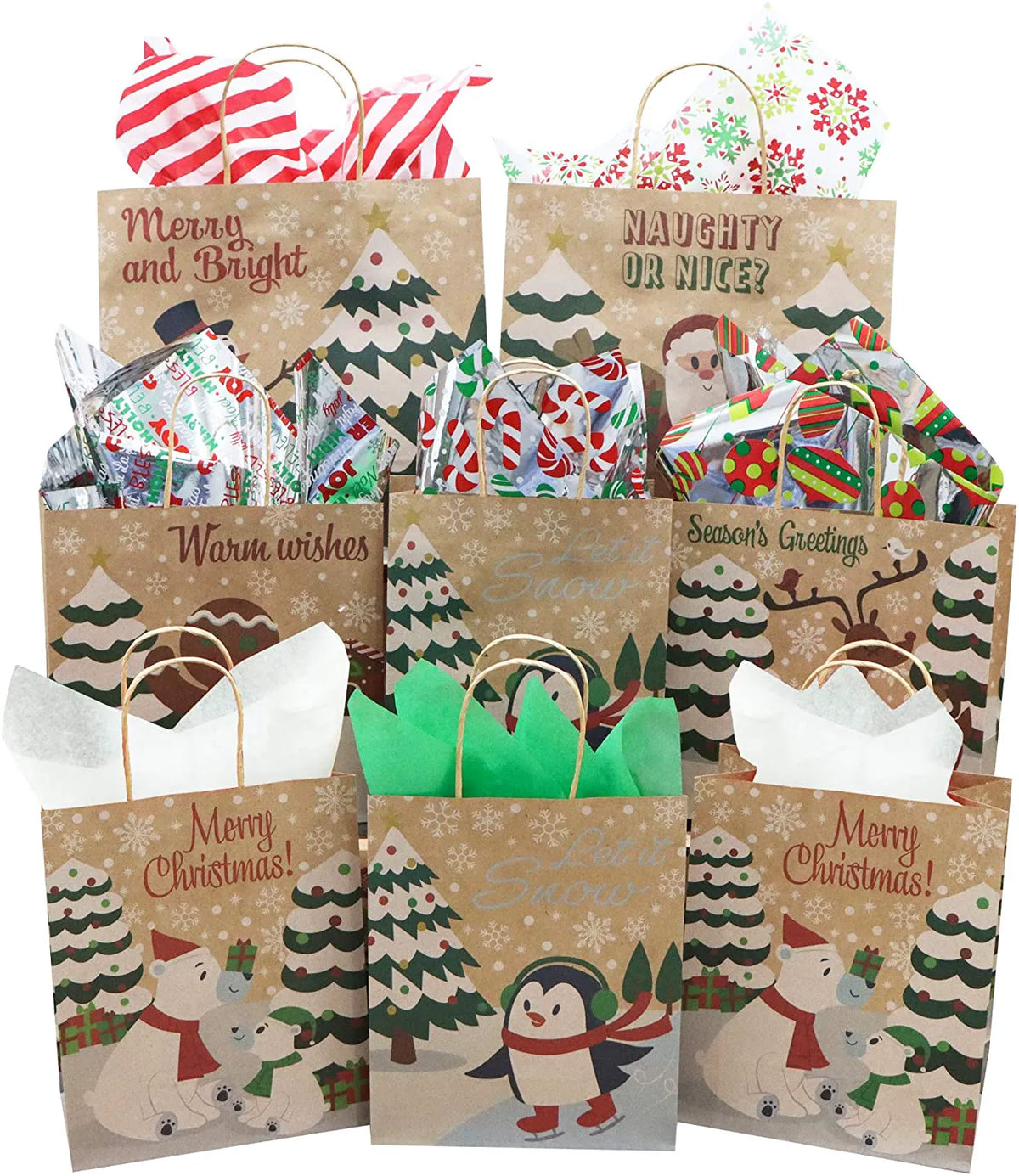 Christmas Hologram & Print Tissue Paper for Gift Wrapping