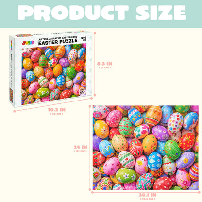 1000-Piece Easter Eggs Jigsaw Puzzle for Kids and Adults
