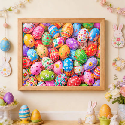 1000-Piece Easter Eggs Jigsaw Puzzle for Kids and Adults
