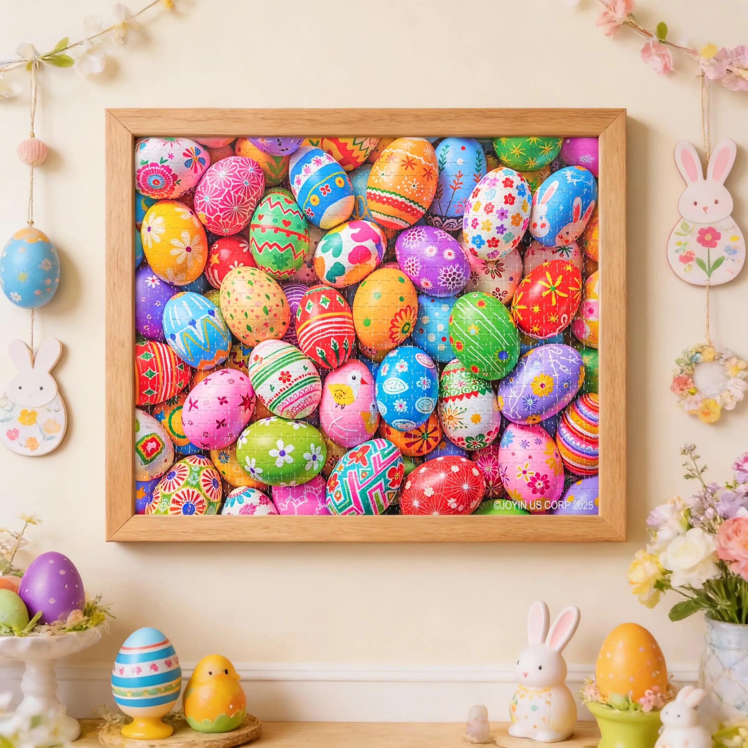1000-Piece Easter Eggs Jigsaw Puzzle for Kids and Adults