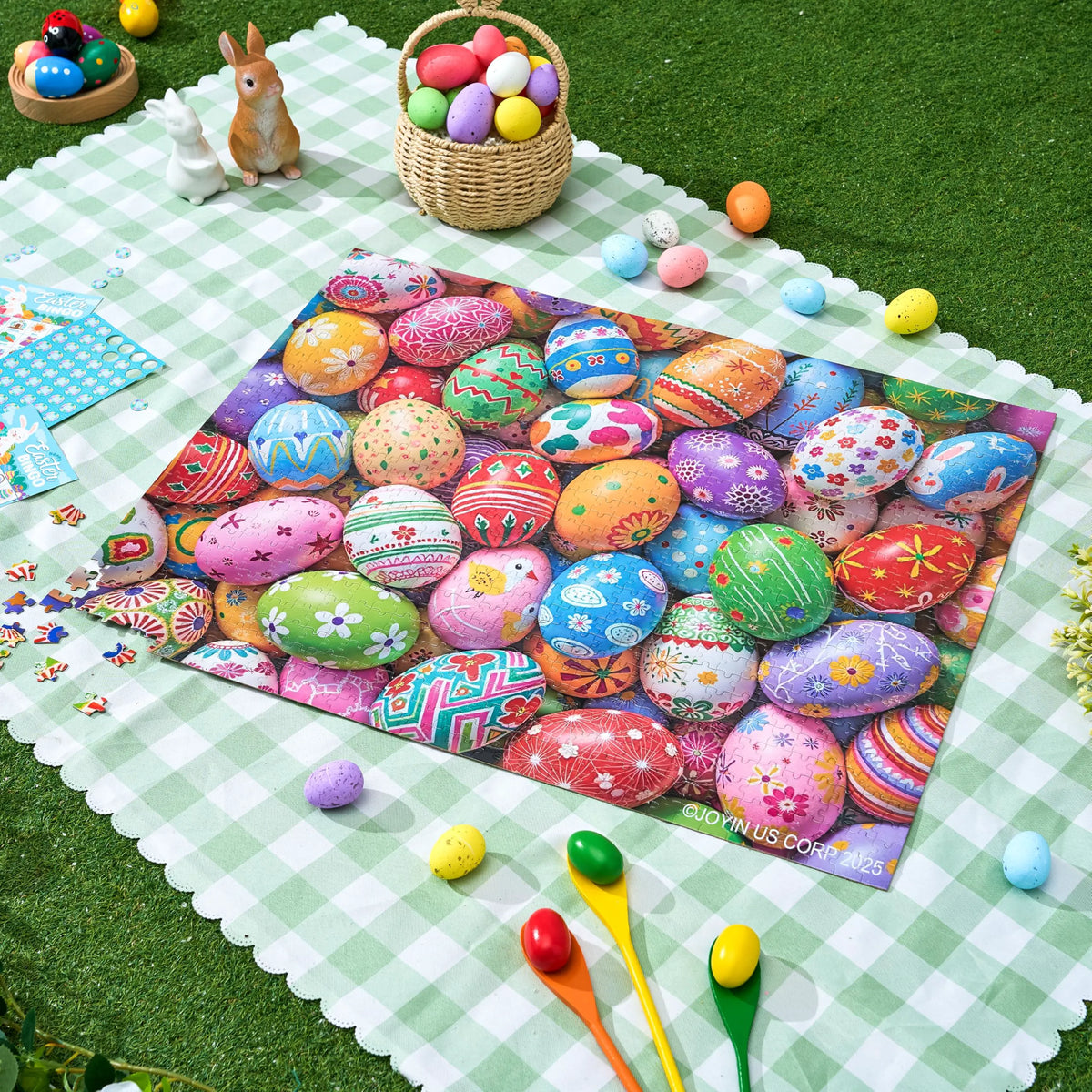 1000-Piece Easter Eggs Jigsaw Puzzle for Kids and Adults