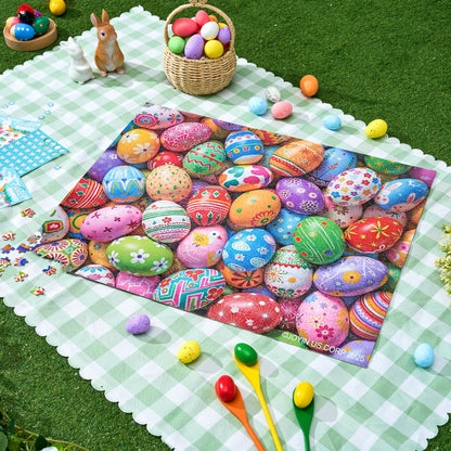 1000-Piece Easter Eggs Jigsaw Puzzle for Kids and Adults