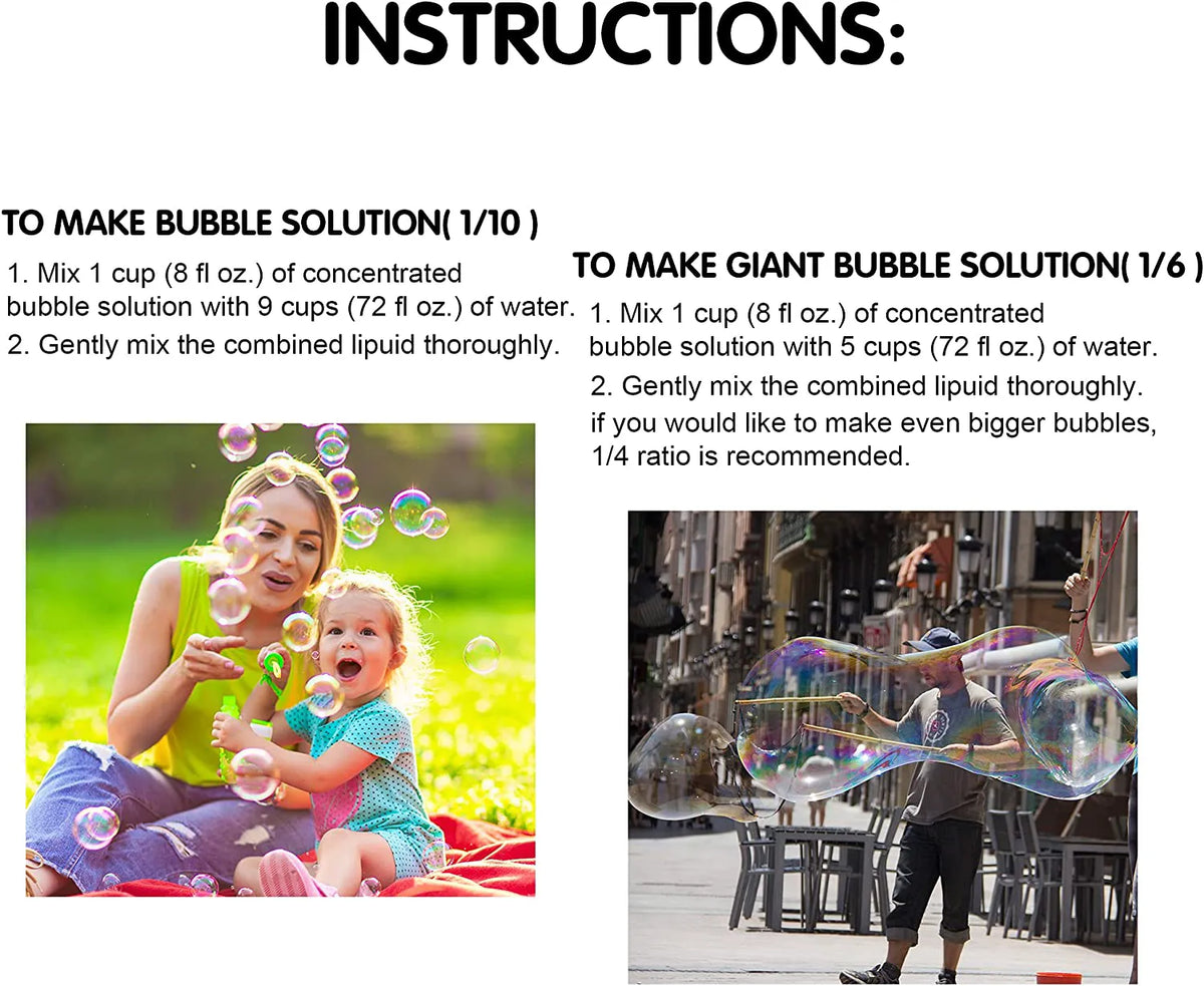 100 oz Concentrated Bubble Solution (Green)