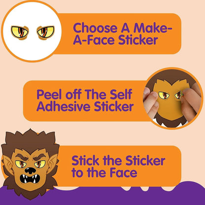 36 Make-a-Face Sticker Sheets