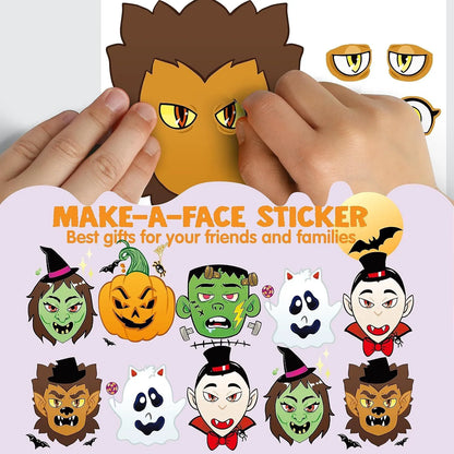 36 Make-a-Face Sticker Sheets