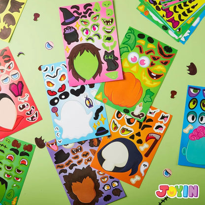 36 Make-a-Face Sticker Sheets