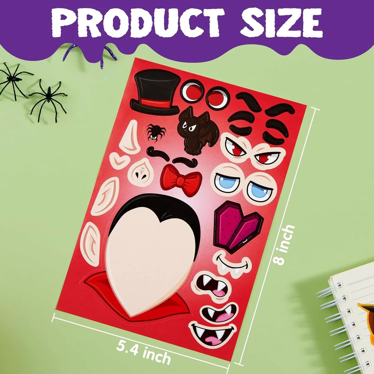 36 Make-a-Face Sticker Sheets