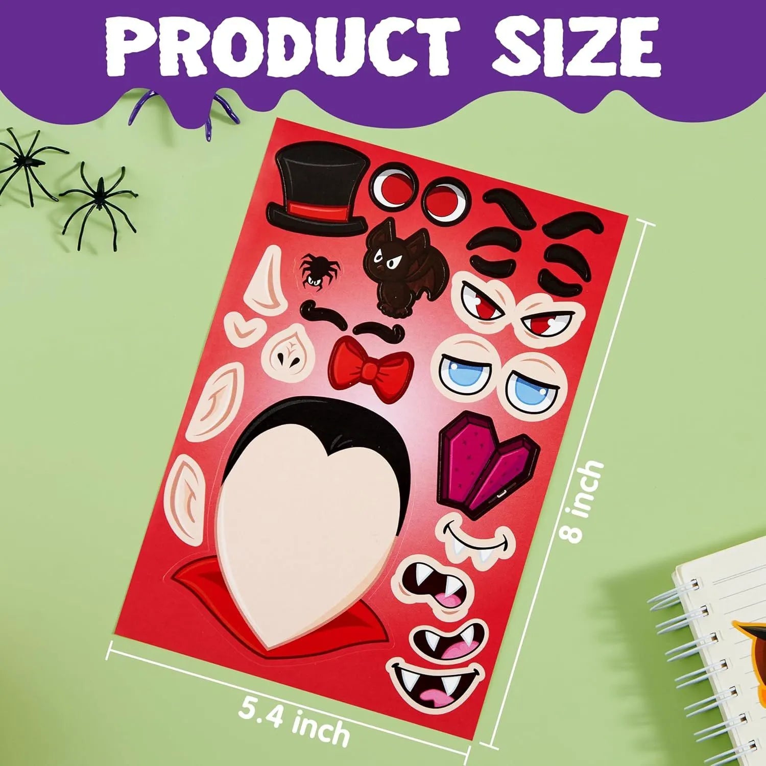 36 Make-a-Face Sticker Sheets